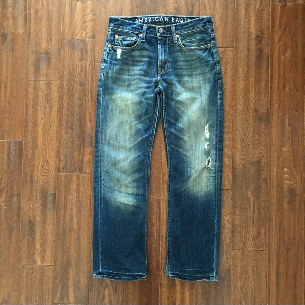 American Eagle Men’s Distressed Jeans Urban  Streetwear Rugged
